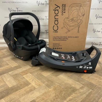 NEW iCandy Cocoon Car Seat & Isofix Base - Black RRP£349