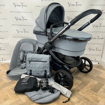 PRELOVED iCandy Peach 7 Pushchair with accessories - LIGHT GREY