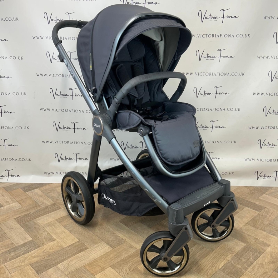 PRELOVED Babystyle Oyster 3 Pushchair & Carrycot  Travel System - 0-22kg - Graphite - Image 6