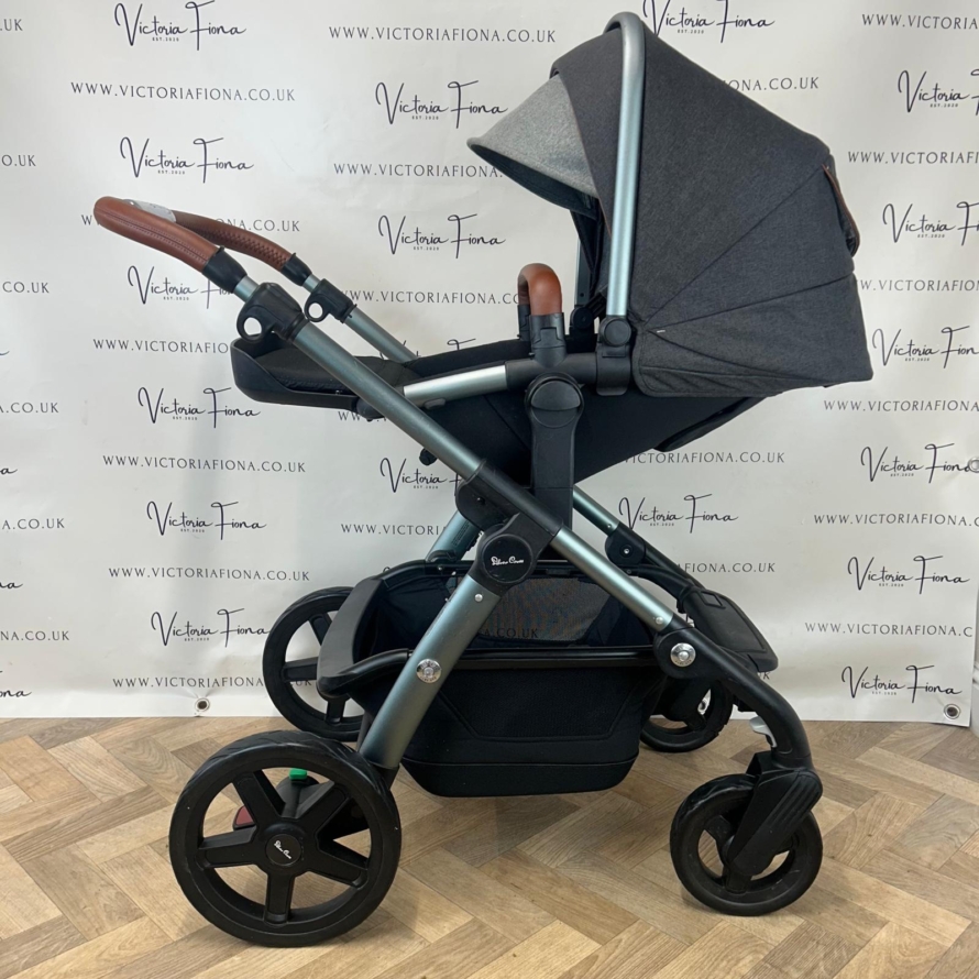 PRELOVED Silver Cross Wave Pushchair, Carrycot & Car Seat - Granite - Image 7