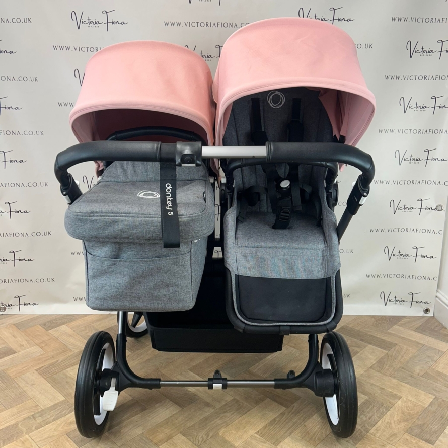PRELOVED Bugaboo Donkey 5 RRP£1790 - BLUSH PINK & GREY 🩷 - Image 3