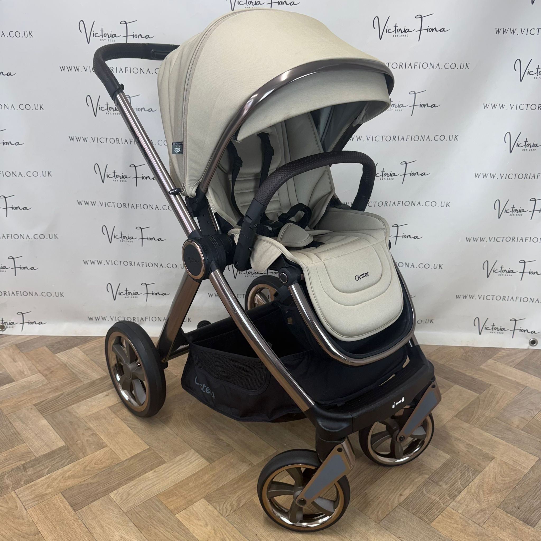 PRELOVED Babystyle Oyster 4 Pushchair & Carrycot - Buttermilk - Image 9