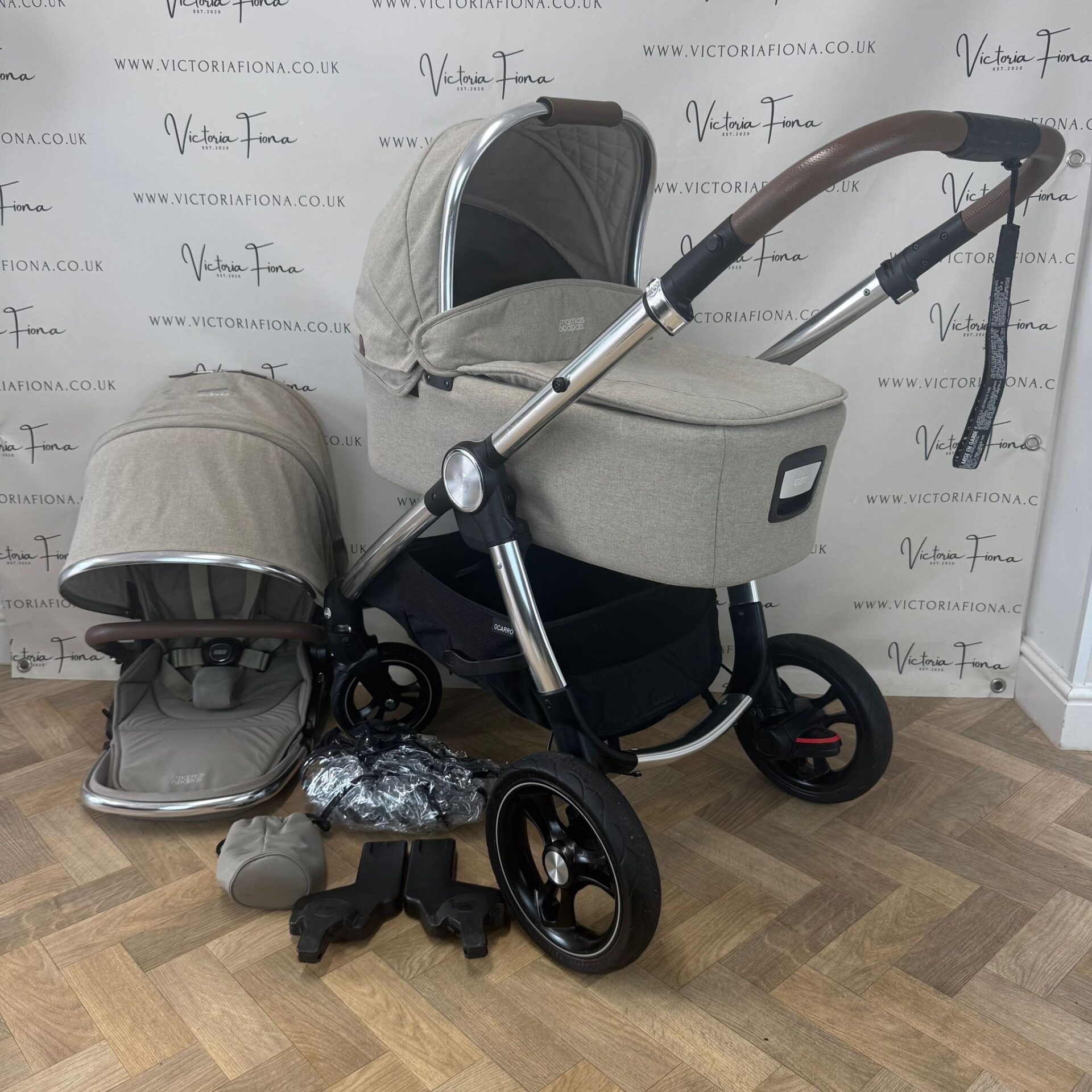 PRELOVED Mamas And Papas Ocarro Pushchair & Carrycot - Cashmere