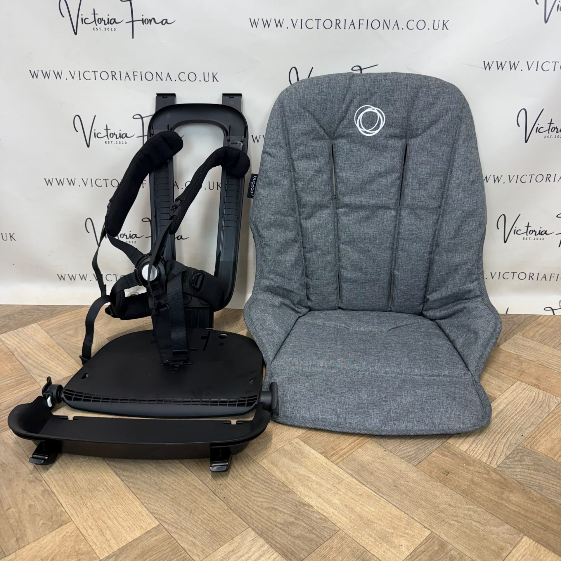 PRELOVED Bugaboo Fox 3 Pushchair & Carrycot – Grey Melange With Graphite Chassis - Image 6