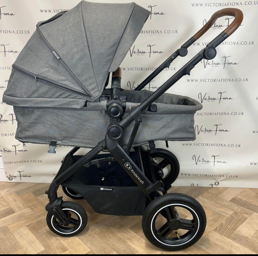 NEW Kinderkraft B-Tour 3 In 1 All Terrain Pushchair Pram Set RRP £259 - Image 2