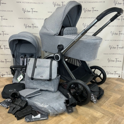 PRELOVED iCandy Core - Pushchair & Carrycot - Light Grey