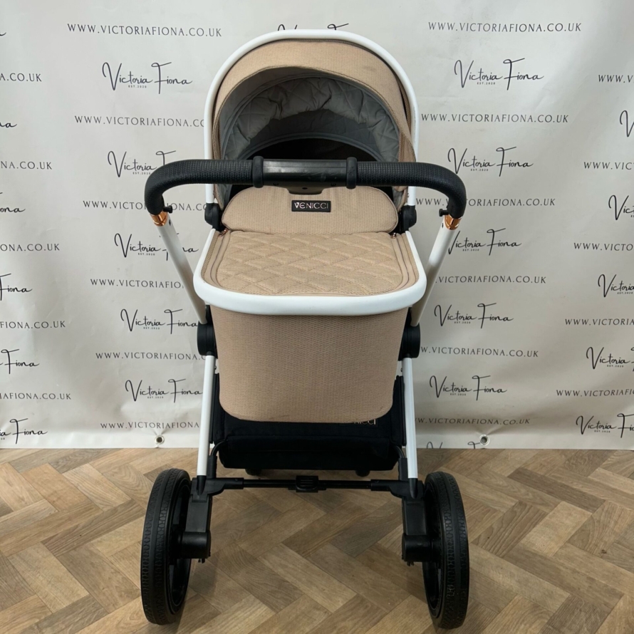 PRELOVED Venicci Tinum 2.0 3 in 1 Travel System – Gold Island (Beige) - Image 3