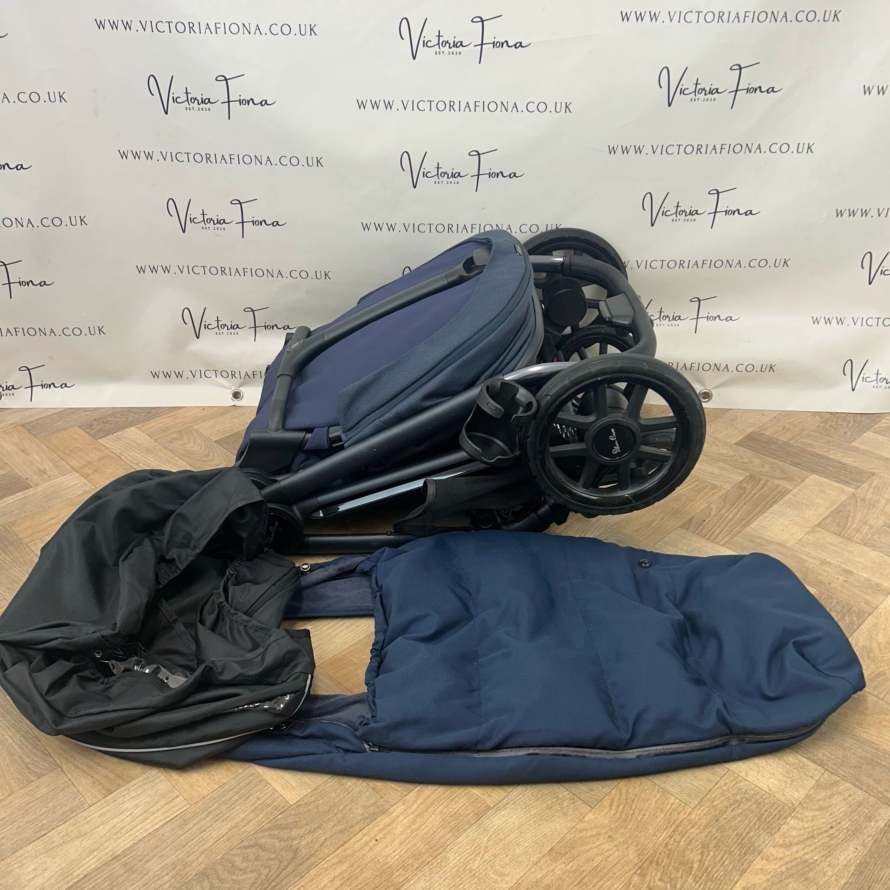 PRELOVED Silver Cross Reef Pushchair Stroller - Neptune Blue RRP£795 - Image 6