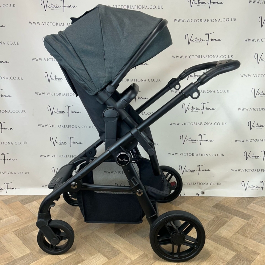 PRELOVED Silver Cross Coast Pushchair & Carrycot - FLINT GREY - Image 8