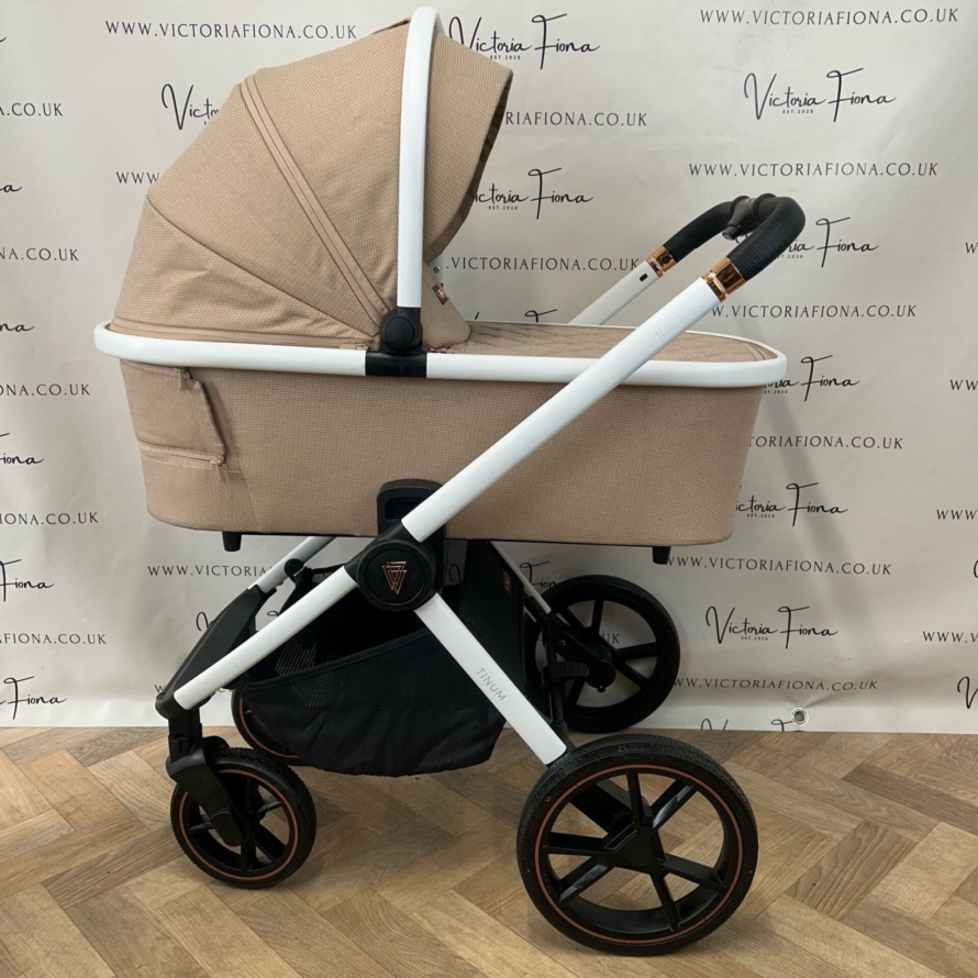 PRELOVED Venicci Tinum 2.0 3 in 1 Travel System – Gold Island (Beige) - Image 2