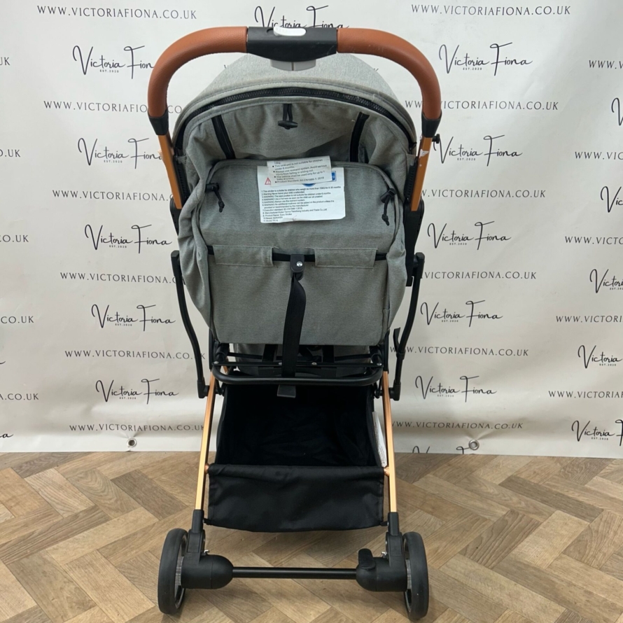 PRELOVED Sonarin Compact Fold Stroller - Rose Gold & Grey - Image 2