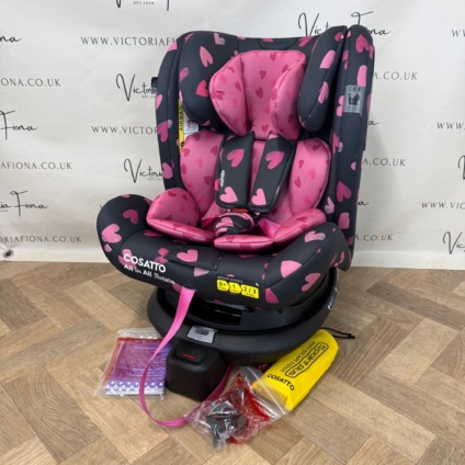 PRELOVED Cosatto All in All 360 Rotate Car Seat - Lighthearted (Birth to 12 years)