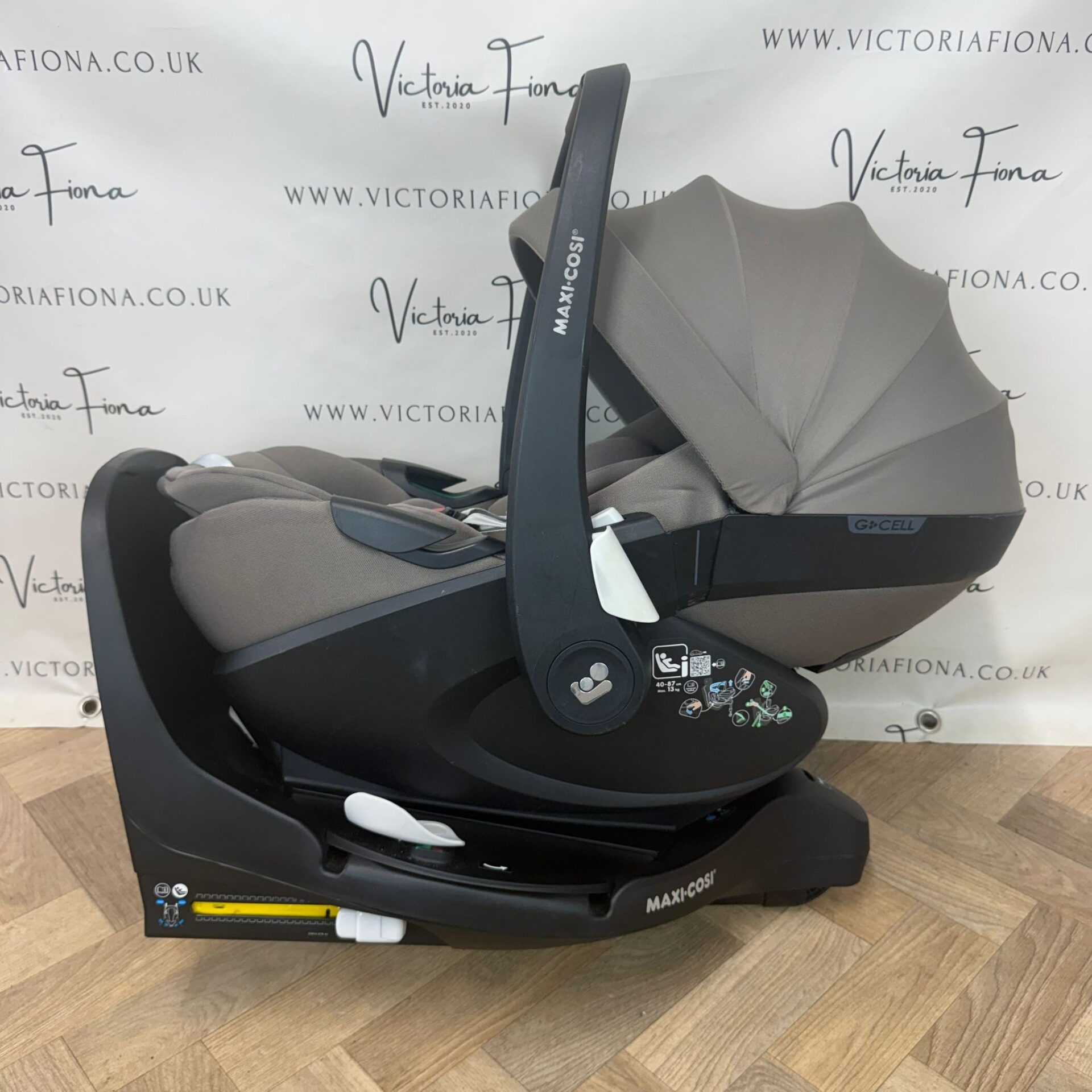 PRELOVED Maxi Cosi Pebble 360 PRO Car Seat and PRO SLIDE Isofix - Truffle Beige - Image 2