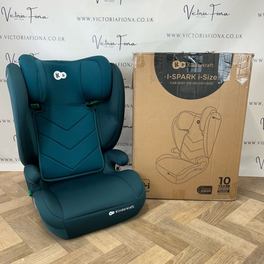 NEW Kinderkraft I-Spark High Back Booster Seat - Green