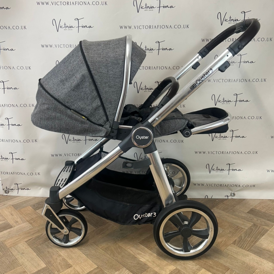 PRELOVED Babystyle Oyster 3 Pushchair - 0-22kg - Mercury Mirror - Image 5