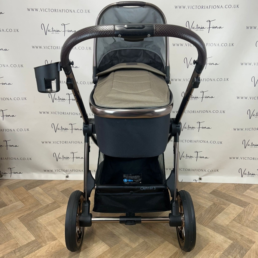 PRELOVED Babystyle Oyster 3 Pushchair & Carrycot - Mink - Image 3