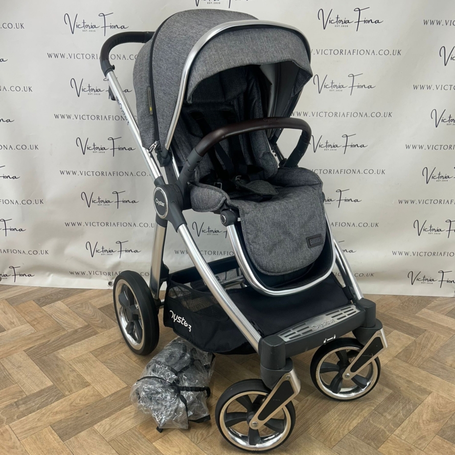 PRELOVED Babystyle Oyster 3 Pushchair - 0-22kg - Mercury Mirror