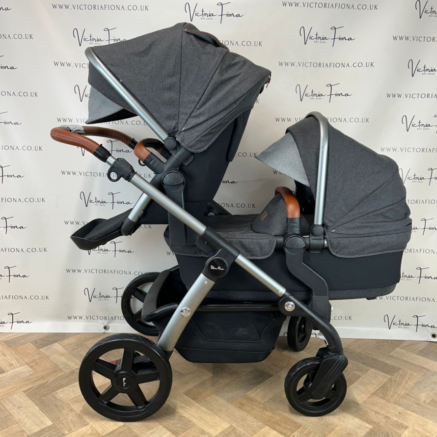 PRELOVED Silver Cross Wave Pushchair & Carrycot - Granite - Image 5