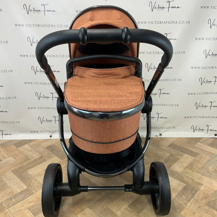 PRELOVED iCandy Peach 6 Pushchair & Carrycot - Terracotta Orange - Image 3