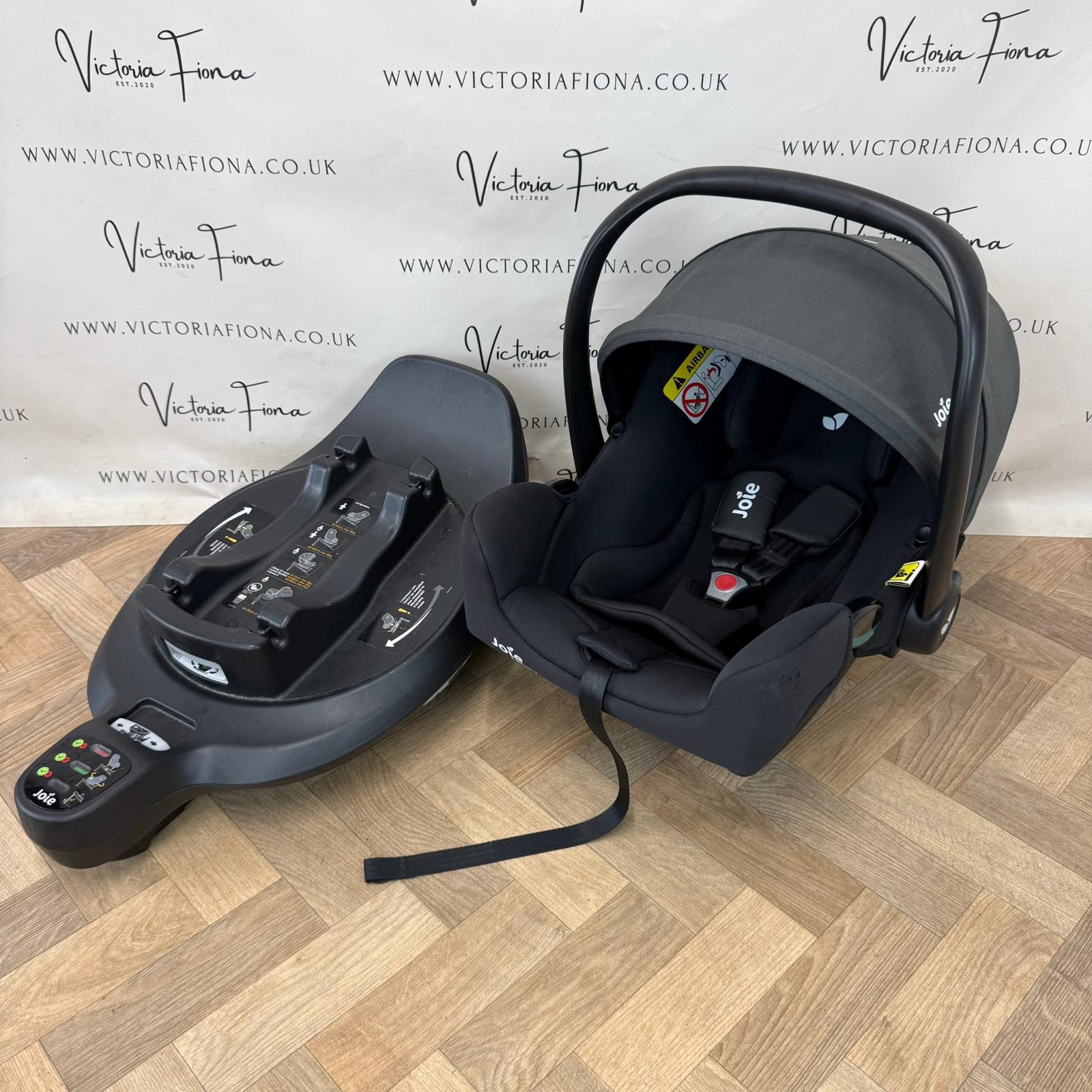 PRELOVED Joie I-Snug 2 Car Seat with 360 Spin Isofix Base - Black
