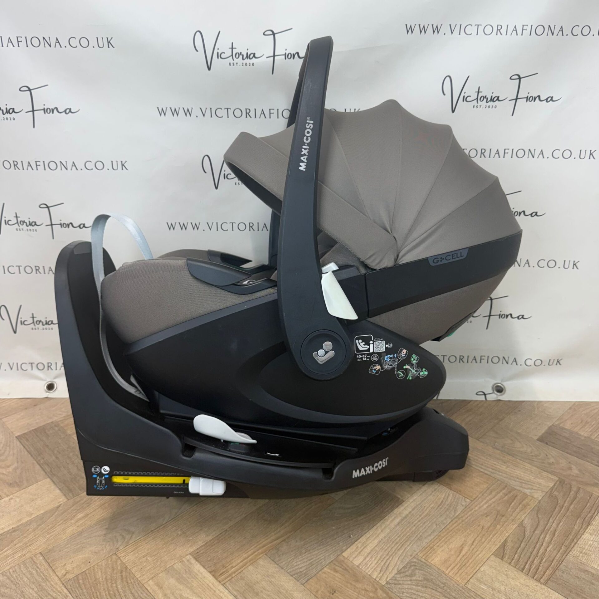 PRELOVED Maxi Cosi Pebble 360 PRO Car Seat and PRO SLIDE Isofix - Truffle Beige - Image 3