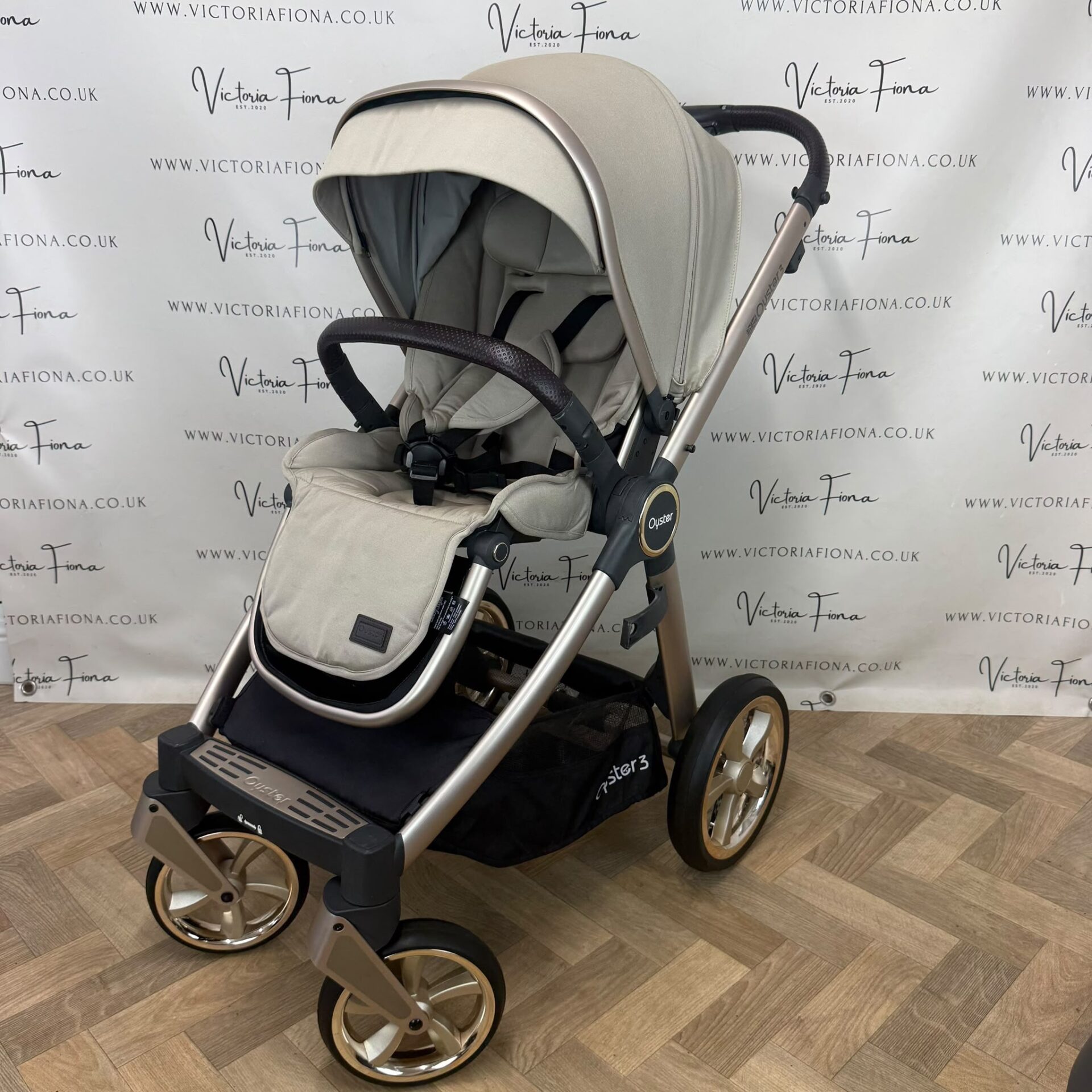 PRELOVED Babystyle Oyster3 Pushchair & Carrycot TRAVEL SYSTEM - Champagne🍾 - Image 7