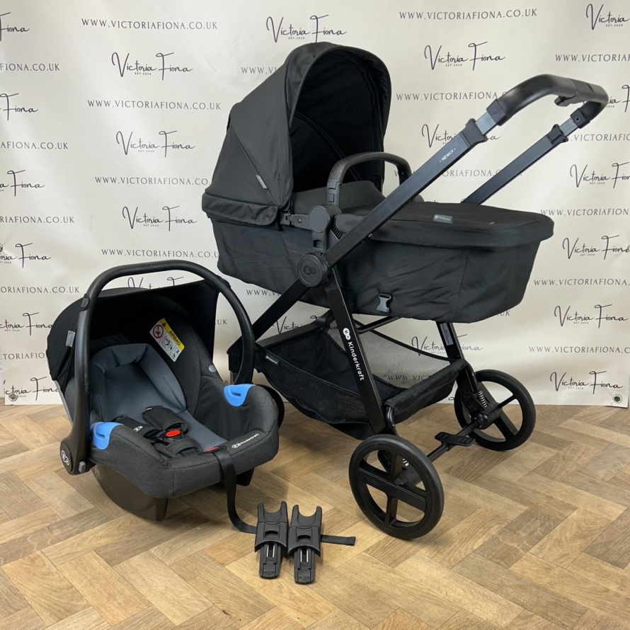 PRELOVED Kinderkraft Newly Pushchair & Car Seat - Black
