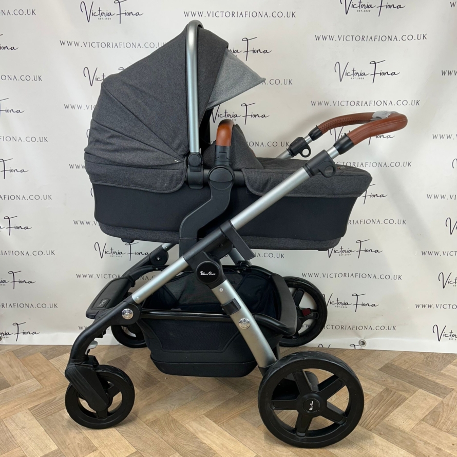 PRELOVED Silver Cross Wave Pushchair & Carrycot - Granite - Image 4