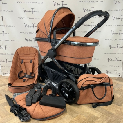 PRELOVED iCandy Peach 6 Pushchair & Carrycot - Terracotta Orange