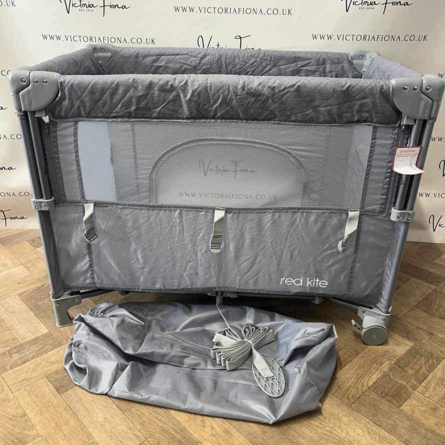 PRELOVED RED Kite Travel Cot - Grey