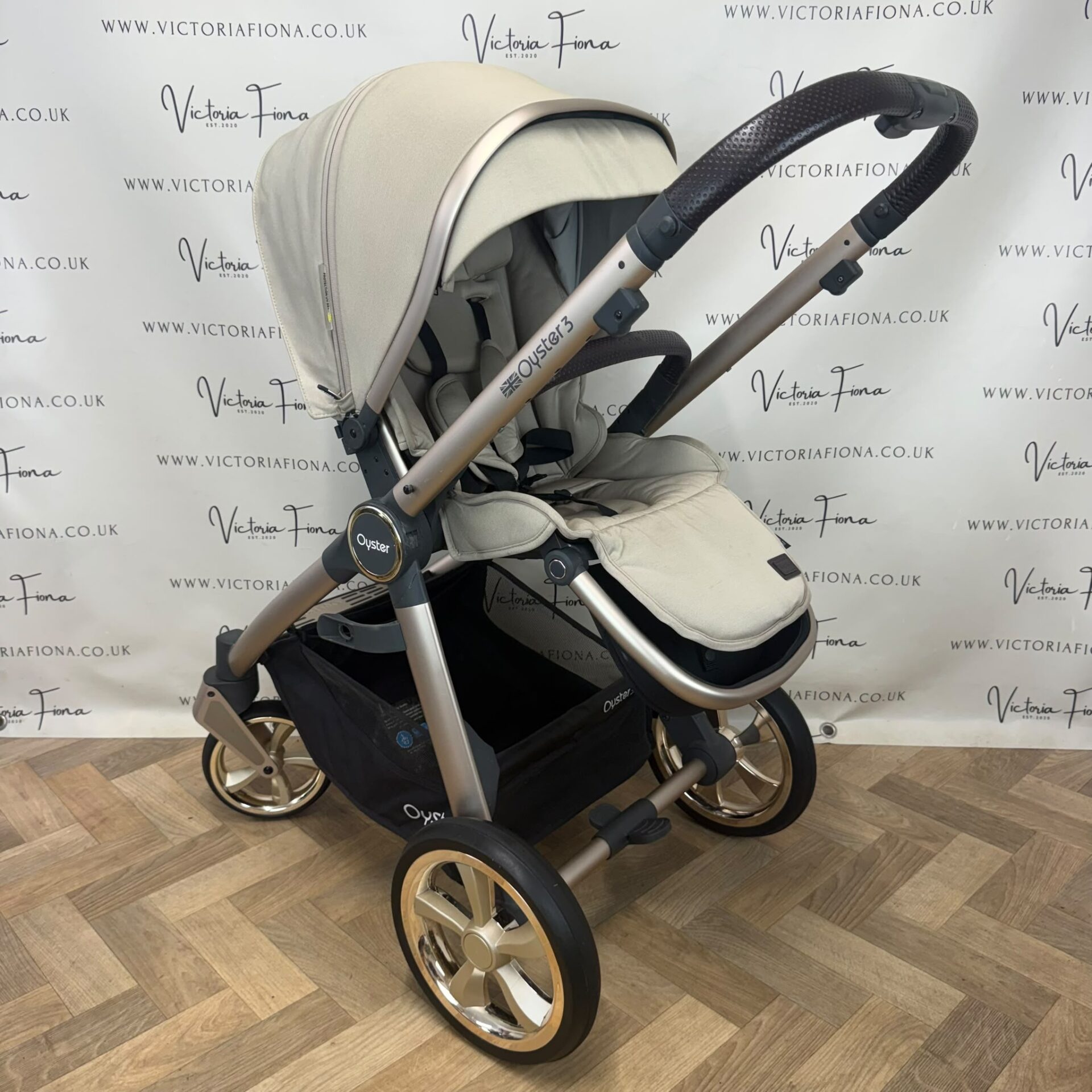 PRELOVED Babystyle Oyster3 Pushchair & Carrycot TRAVEL SYSTEM - Champagne🍾 - Image 5