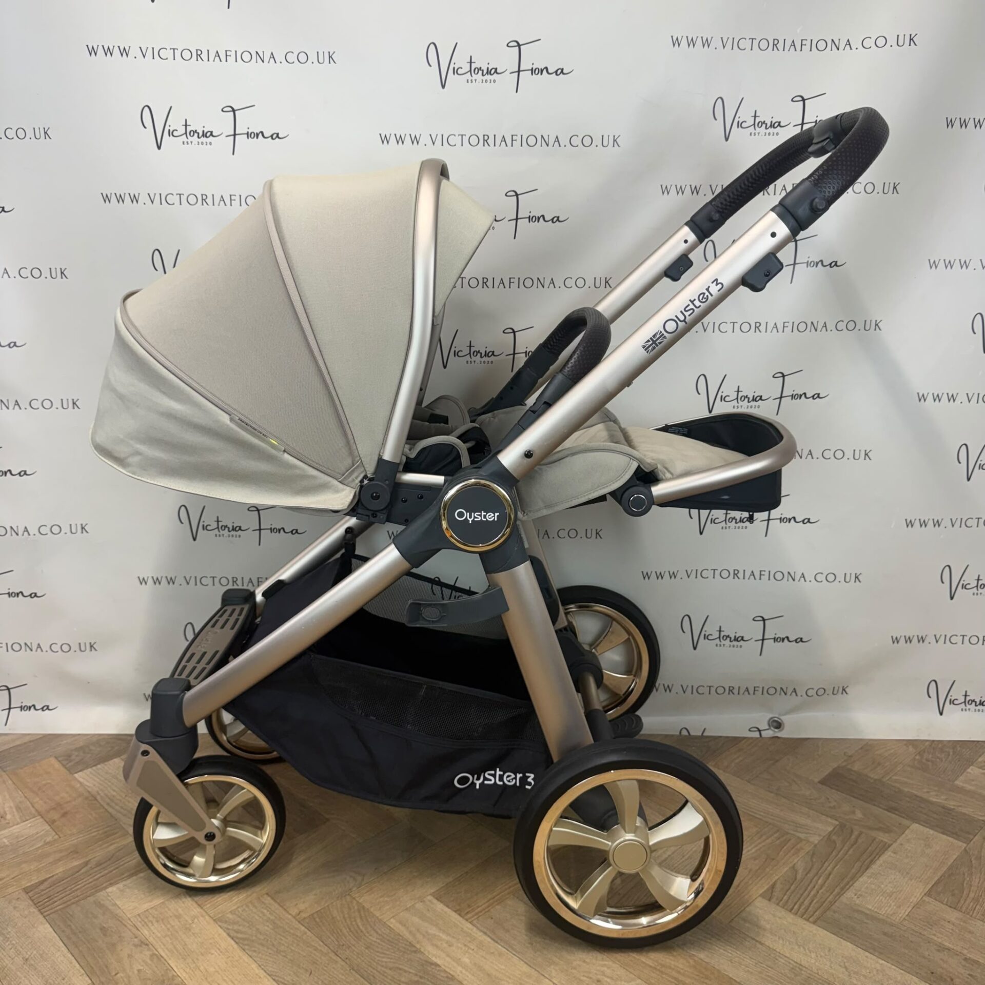 PRELOVED Babystyle Oyster3 Pushchair & Carrycot TRAVEL SYSTEM - Champagne🍾 - Image 6