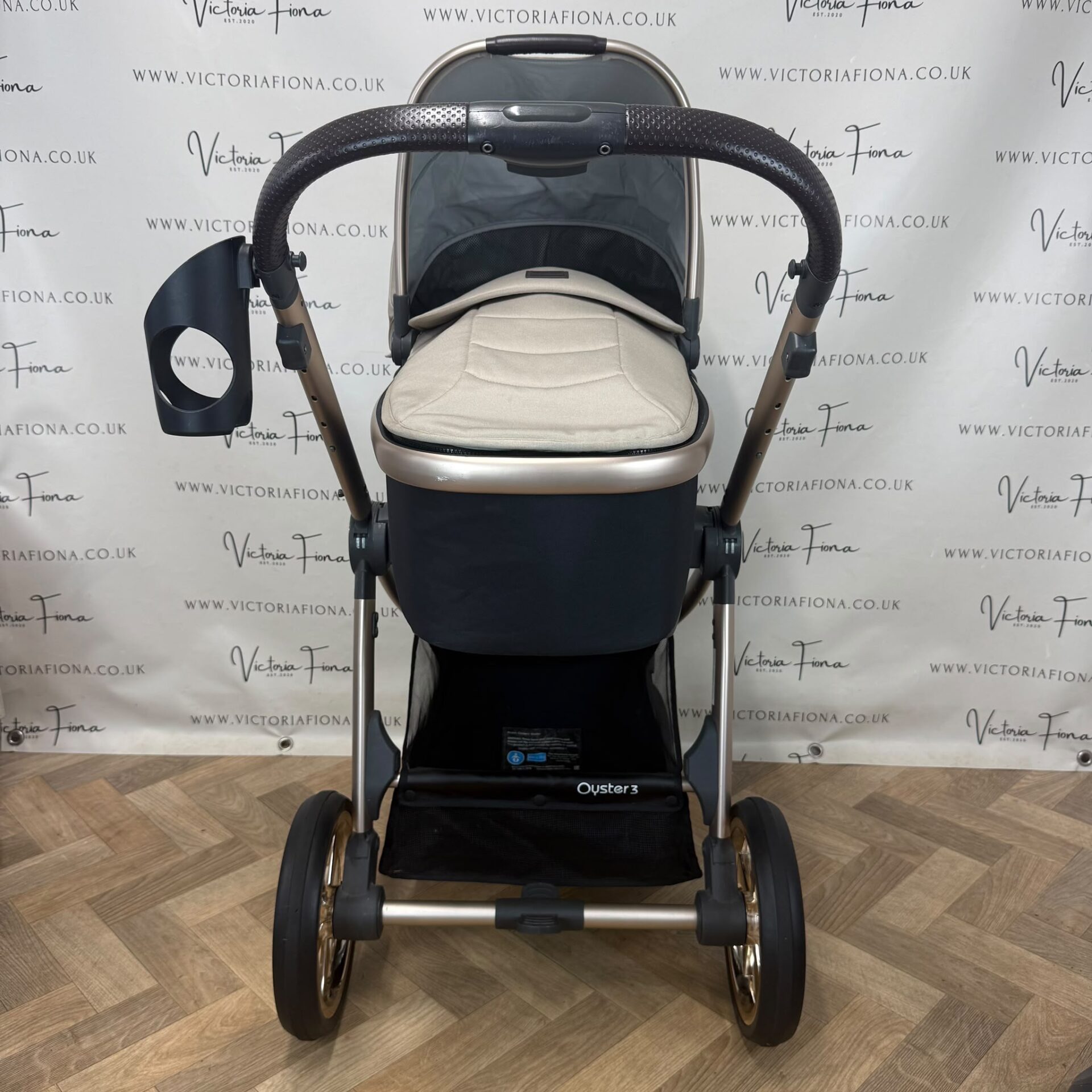 PRELOVED Babystyle Oyster3 Pushchair & Carrycot TRAVEL SYSTEM - Champagne🍾 - Image 3