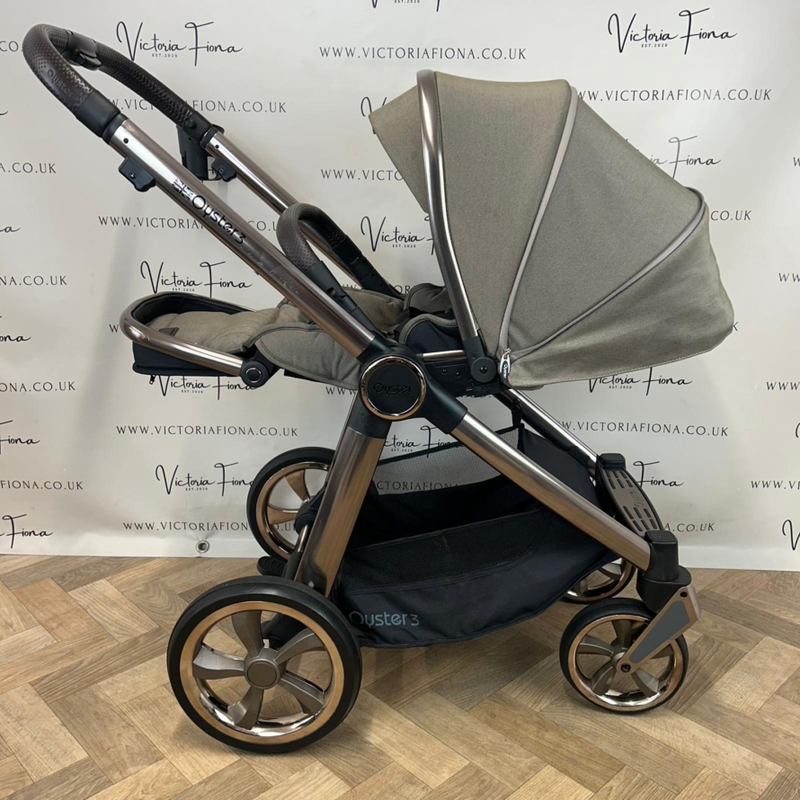 PRELOVED Babystyle Oyster 3 Pushchair & Carrycot - Mink - Image 8