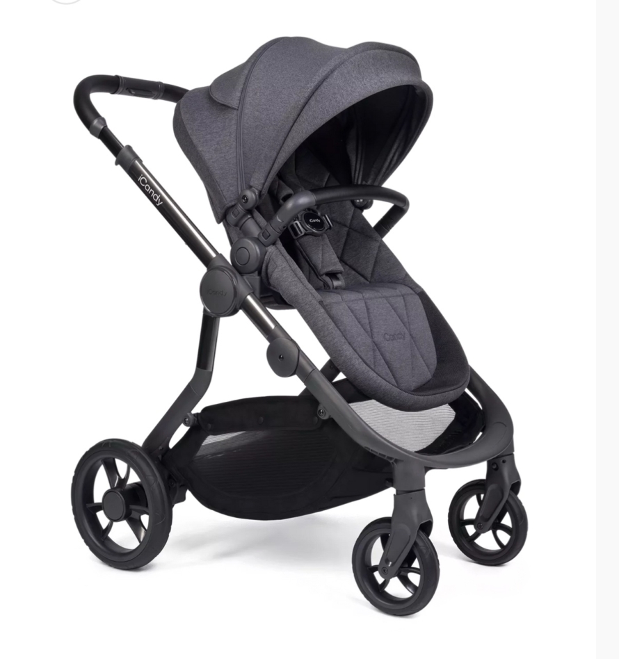 NEW iCandy Orange3 Carrycot & Pushchair - Dark Grey Slate Marl - Image 3