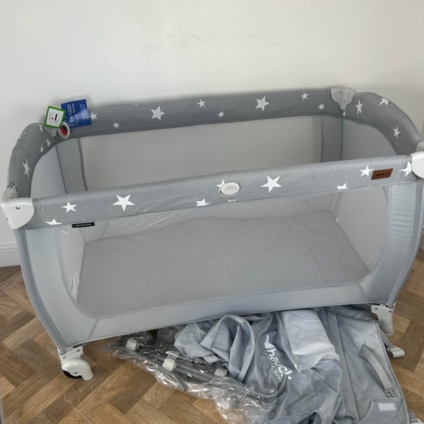NEW Hauck Sleep N Play Travel Cot - Grey
