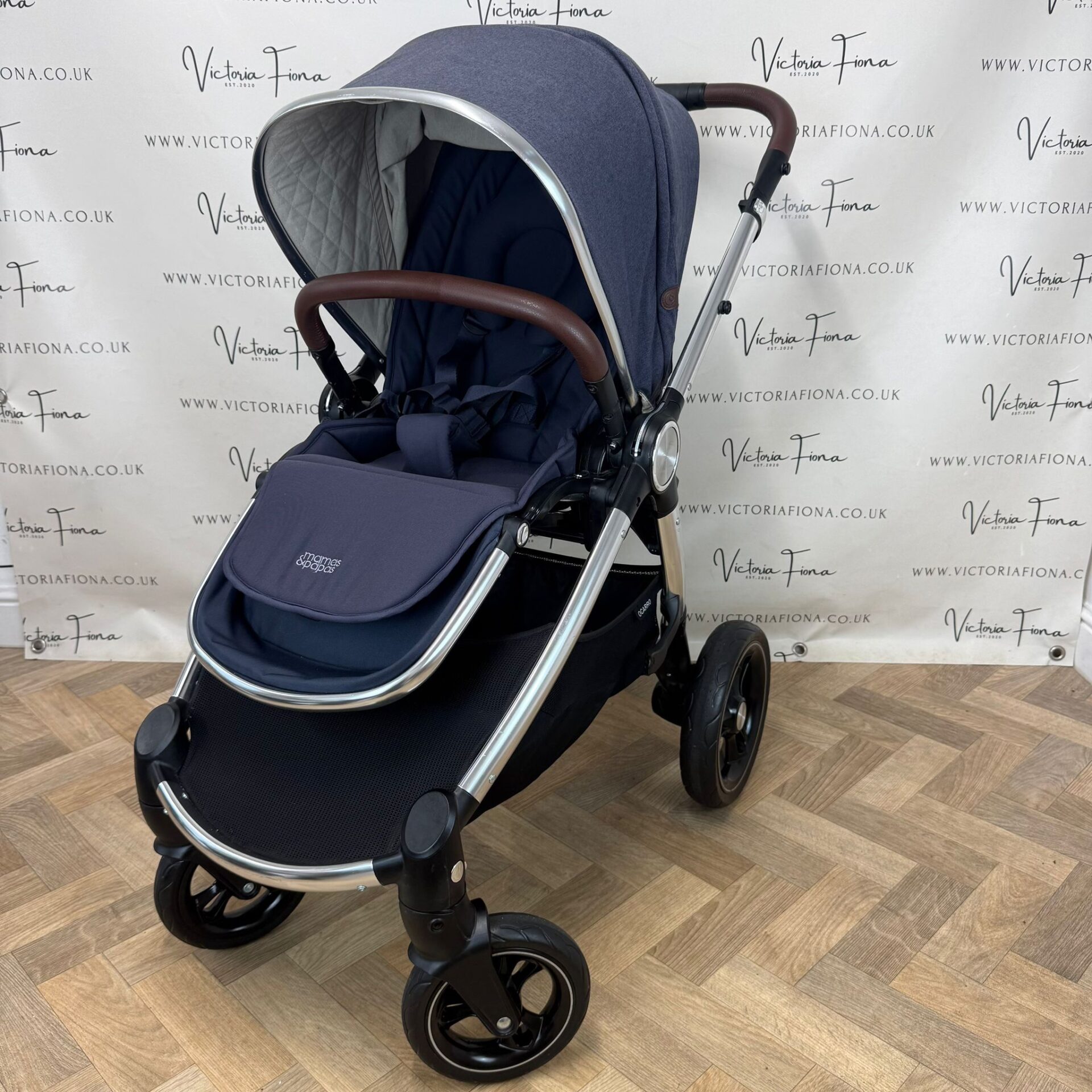 PRELOVED Mamas And Papas Ocarro Pushchair Stroller - Navy Wash - Image 2