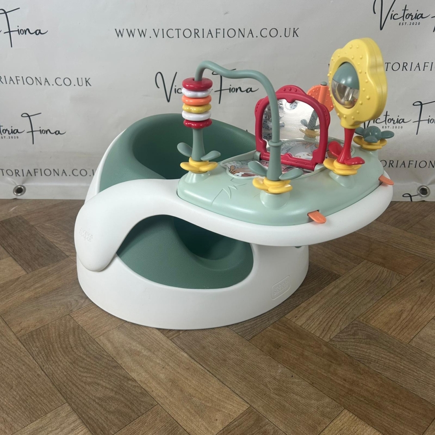 PRELOVED Mamas & Papas Baby Snug with toy tray - Green