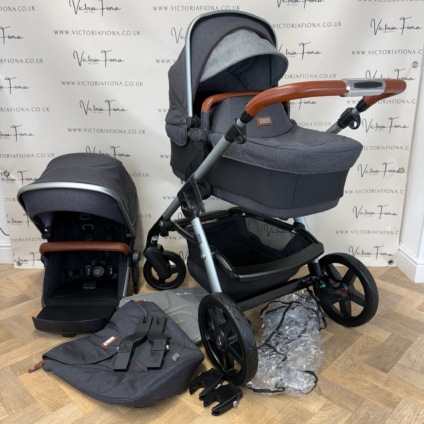 PRELOVED Silver Cross Wave Pushchair & Carrycot - Granite