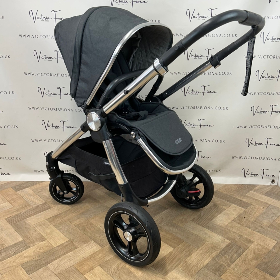 PRELOVED Mamas & Papas Ocarro Carrycot & Pushchair - Steel Grey - Image 6