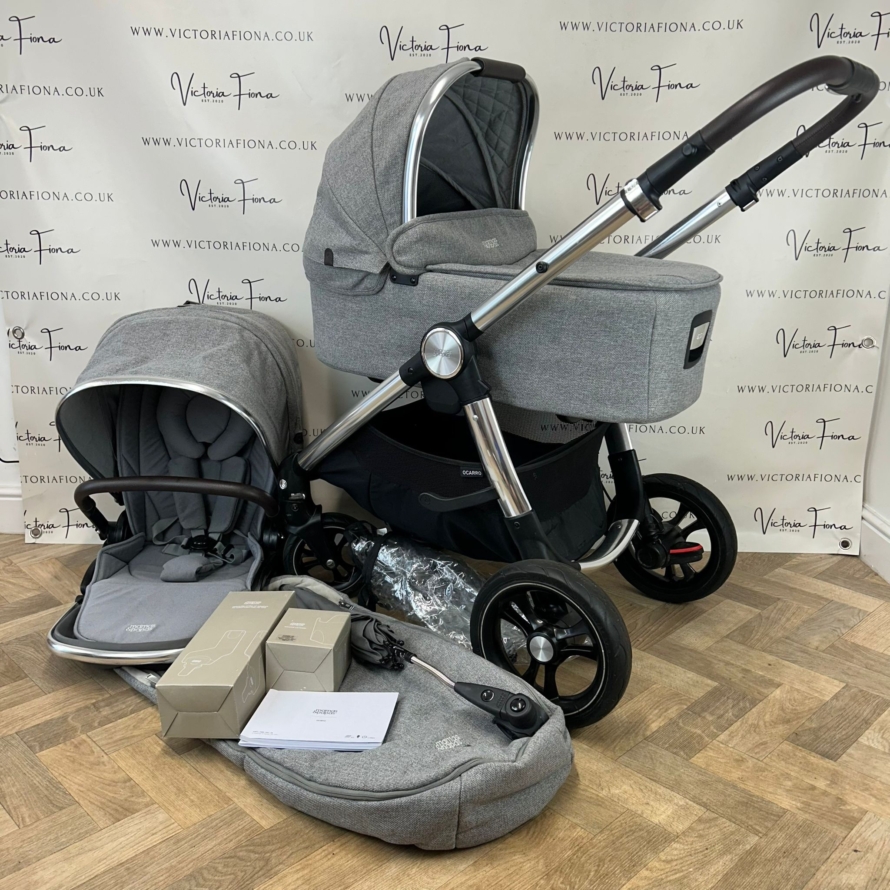 PRELOVED Mamas & Papas Ocarro Travel System Pushchair & Carrycot Woven Grey