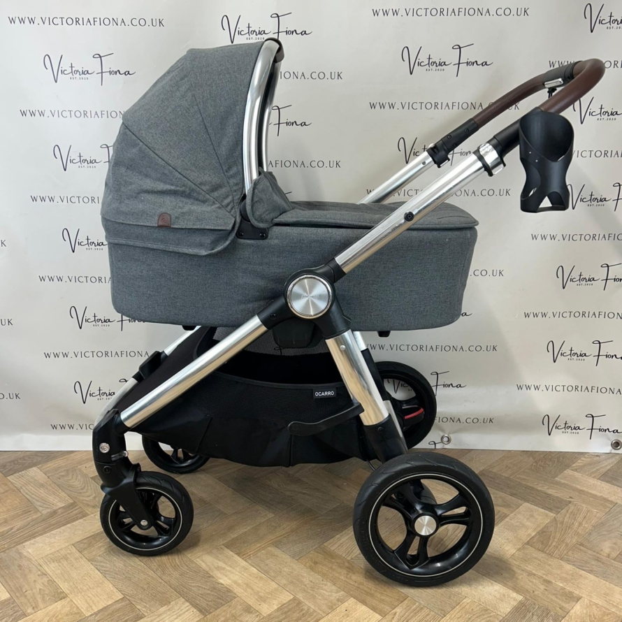 PRELOVED Mamas & Papas Ocarro Travel System Pushchair & Carrycot Grey Mist 👜 - Image 4