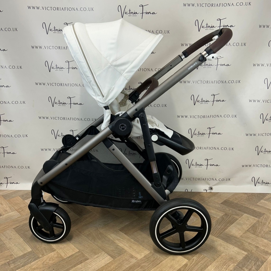 PRELOVED Cybex Gazelle S Duo Tandem Double Pushchair - Seashell White - Image 10