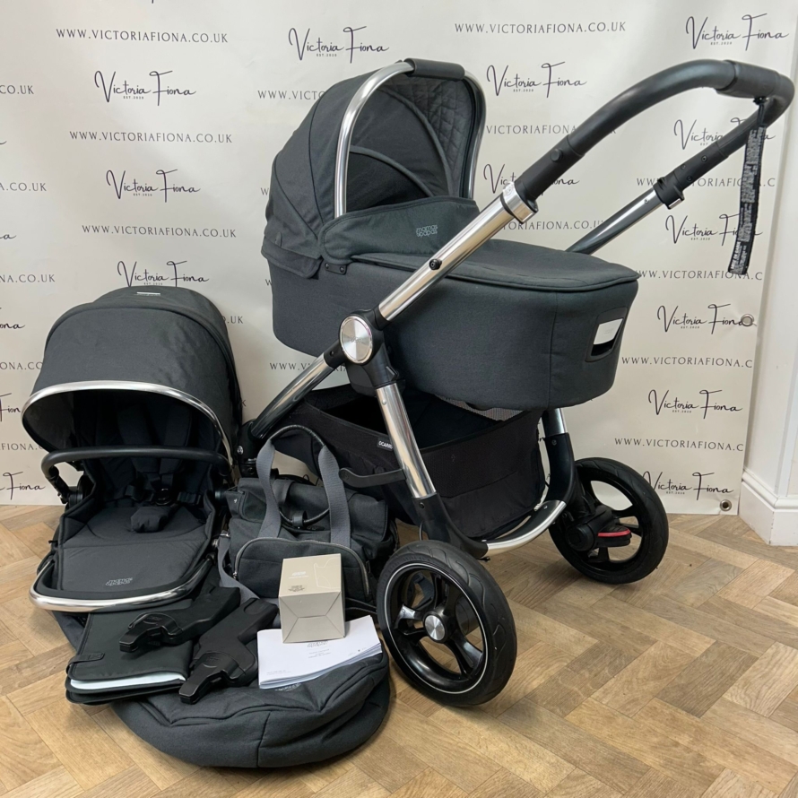 PRELOVED Mamas & Papas Ocarro Carrycot & Pushchair - Steel Grey