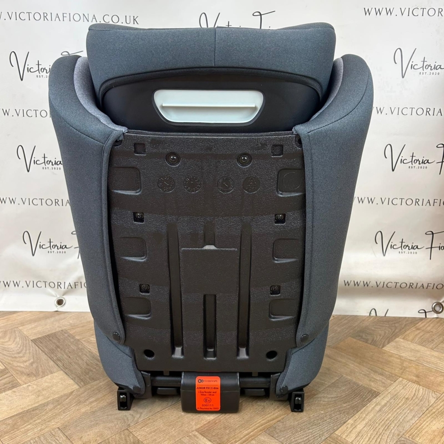 NEW Kinderkraft Junior Fix 2 Group 2/3 i-Size Car Seat - GREY RRP£90 - Image 2