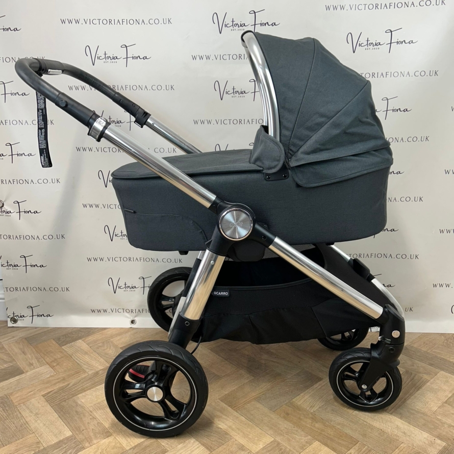 PRELOVED Mamas & Papas Ocarro Carrycot & Pushchair - Steel Grey - Image 5