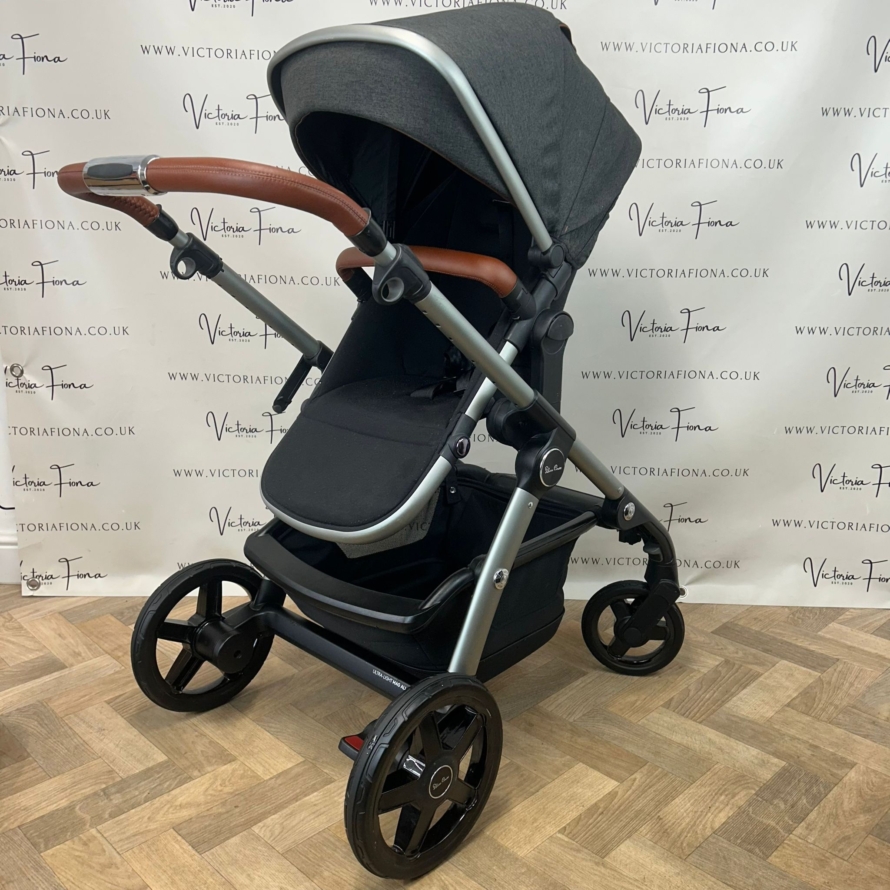 PRELOVED Silver Cross Wave Pushchair & Carrycot - Charcoal - Image 5