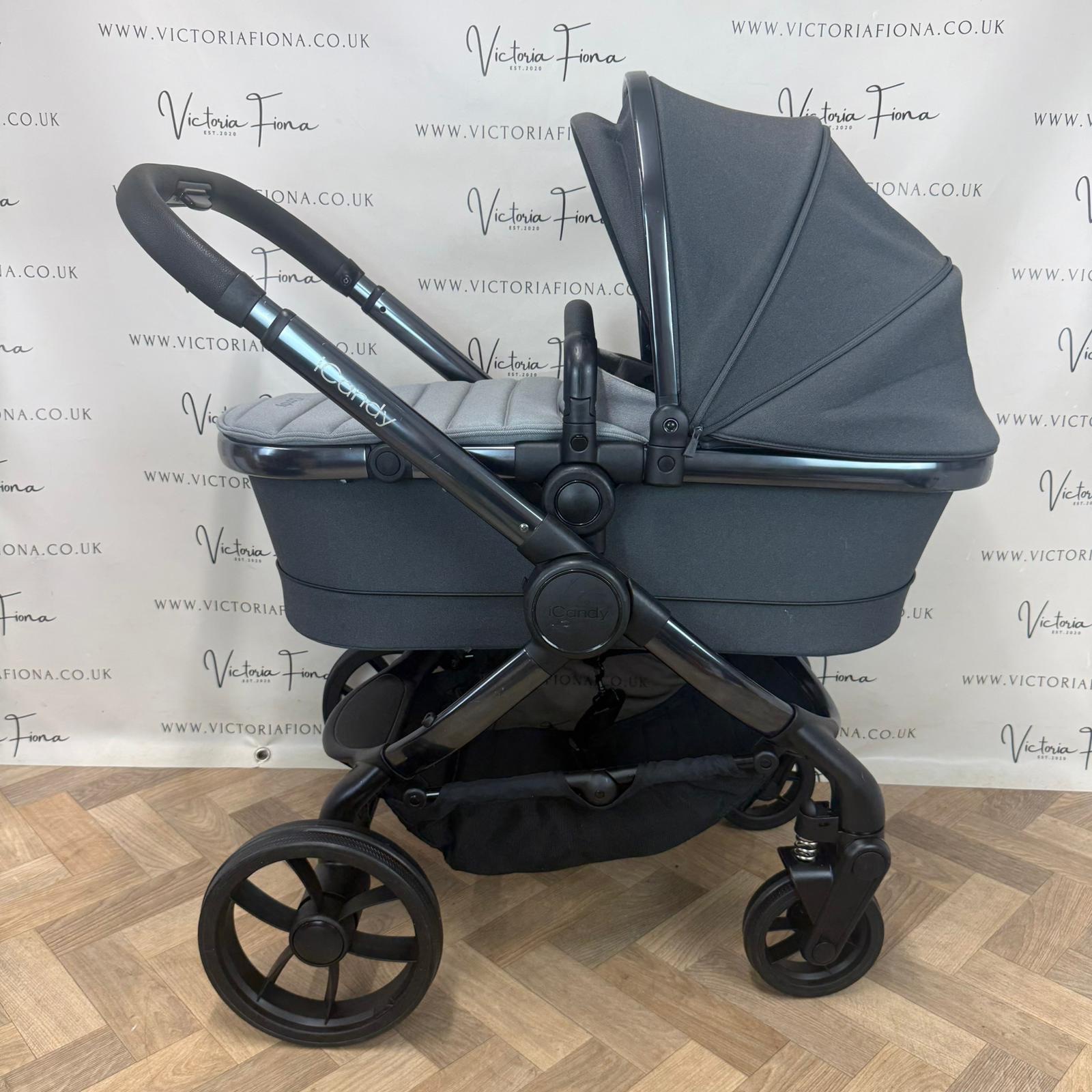 PRELOVED iCandy Peach 7 Pushchair with accessories - TRUFFLE GREY - Image 2