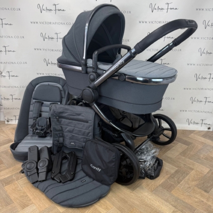 PRELOVED iCandy Peach 7 Pushchair with accessories - TRUFFLE GREY RRP£1543
