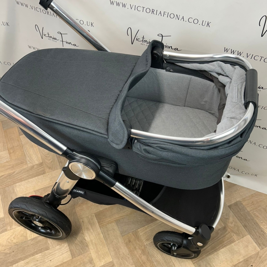 PRELOVED Mamas & Papas Ocarro Carrycot & Pushchair - Steel Grey - Image 4